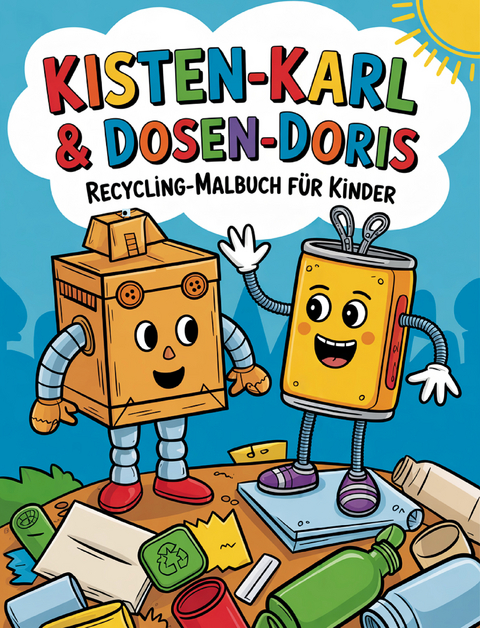 Kisten-Karl & Dosen-Doris: Recycling-Malbuch f&uuml;r Kinder - Nanja Holland