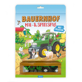 TR&Ouml;TSCH - Malbuch Bauernhof Mal- und Spielspa&szlig; |Malbuch mit Spielzeug-Traktor und Anh&auml;nger | Ab 3 Jahren - 