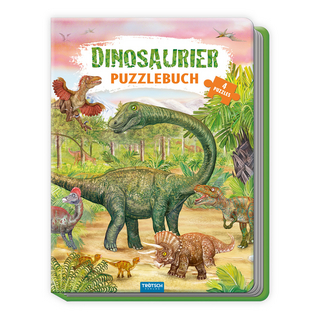 TRÖTSCH - Pappenbuch Puzzlebuch Dinosaurier| Ab 3 Jahren