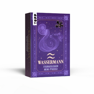 Sternzeichen Mini-Puzzle Wassermann