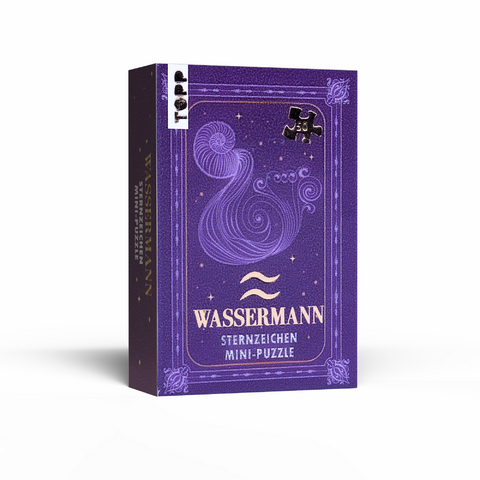 Sternzeichen Mini-Puzzle Wassermann