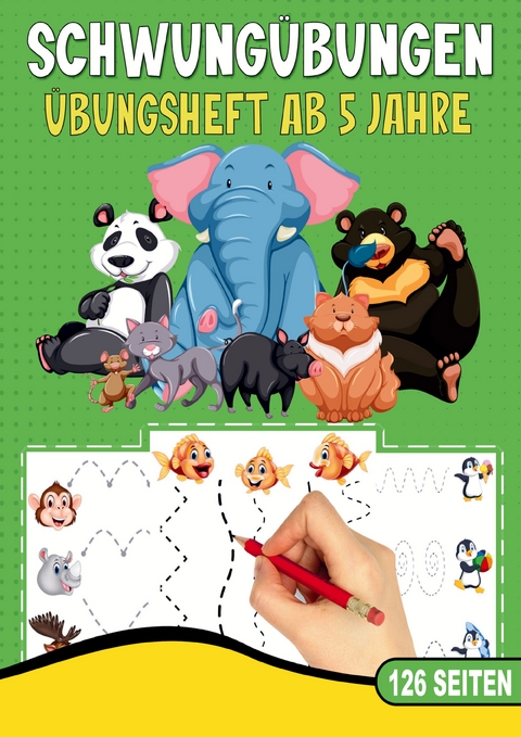 Schwungübungen Übungsheft ab 5 Jahre – Das Tier Lernheft für Kinder - Inspirations Lounge