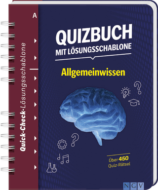 Quizbuch mit Lösungsschablone Allgemeinwissen