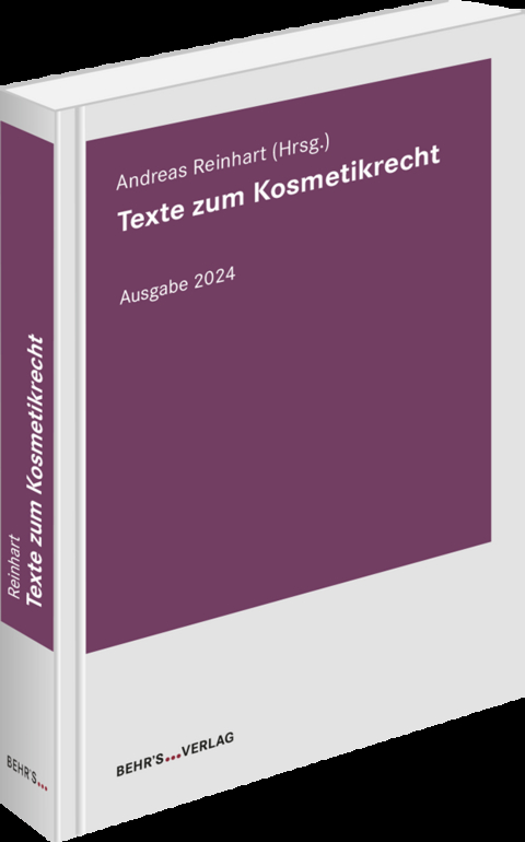 Texte zum Kosmetikrecht - 