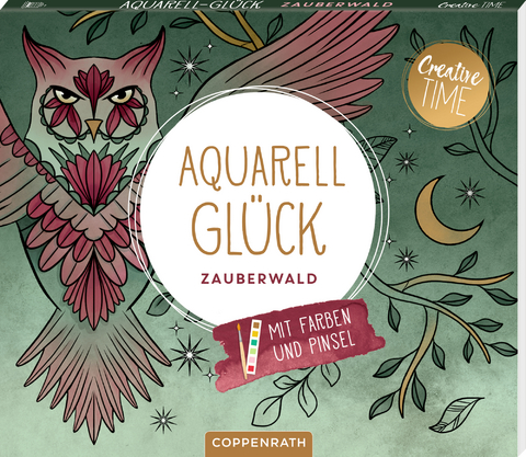 Aquarell-Glück Zauberwald