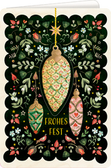 Weihnachtskarte mit Anh&auml;nger