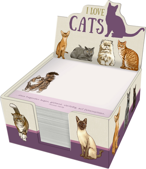 Zettelkästchen – I love cats