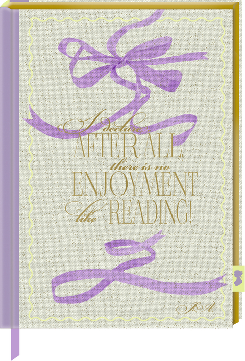 Notizbuch mit glitzerndem Stoffeinband