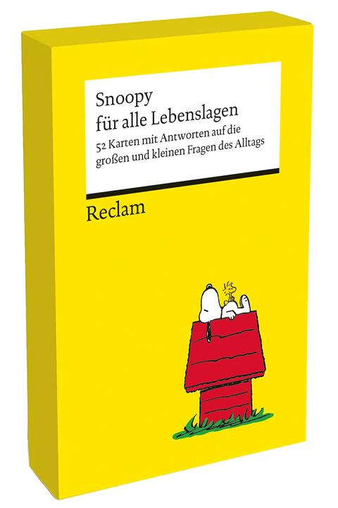 Snoopy f&uuml;r alle Lebenslagen. 52 Karten mit Antworten auf die gro&szlig;en und kleinen Fragen des Alltags (Kartenbox) - Charles M. Schulz