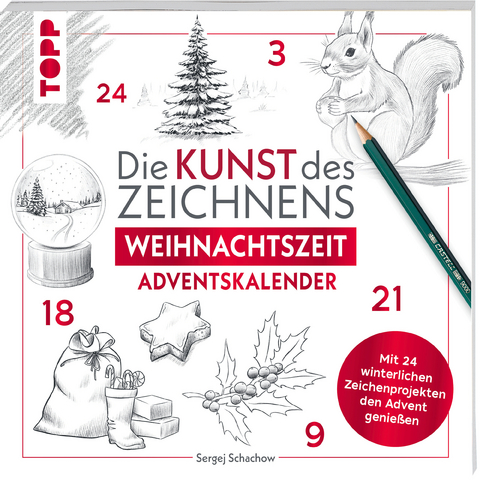 Kunst des Zeichnens Weihnachtszeit - Adventskalender - Sergej Schachow