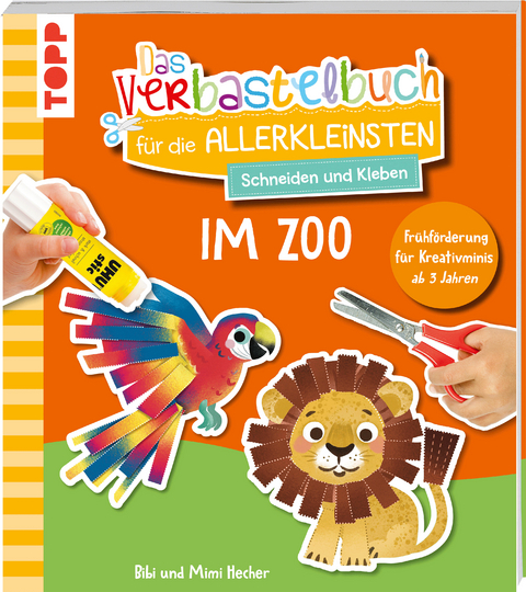 Das Verbastelbuch f&uuml;r die Allerkleinsten. Schneiden und Kleben. Im Zoo - Mimi Hecher, Bibi Hecher