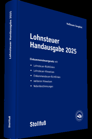 Lohnsteuer Handausgabe 2025