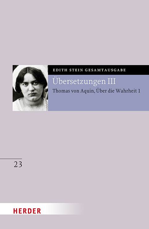 Übersetzungen III - Edith Stein