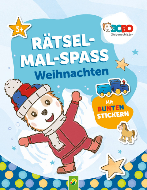 Bobo Siebenschl&auml;fer R&auml;tsel-Mal-Spa&szlig; Weihnachten. F&uuml;r Kinder ab 3 Jahren