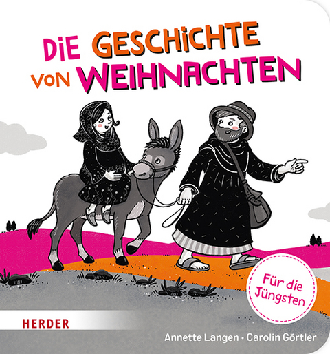 Die Geschichte von Weihnachten Kontrastbuch (Pappbilderbuch) - Annette Langen