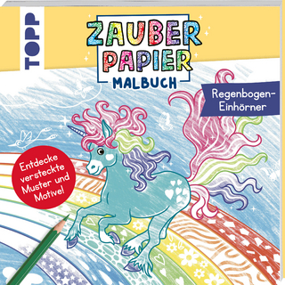 Zauberpapier Malbuch Regenbogen-Einhörner