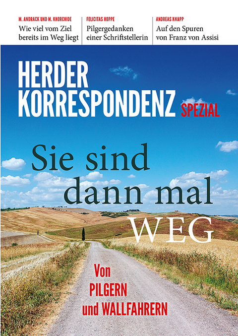Sie sind dann mal weg - Tobias Kl&auml;den, Michael Hainz, Wolfgang Isenberg, Detlef Lienau, Manuel Andrack, Mouhanad Khorchide, Isabella Schwaderer, Mordechay Lewy, Ahmad Milad Karimi, Felicitas Hoppe, Juliane Eckstein, Daniela Blum, Stephan Wahle, Mirja Kutzer, Thomas Ruster, Andreas Knapp, Peter Zimmerling, Wilhelm Schmid, Peter Strasser, Magnus Striet, Harald Oppitz