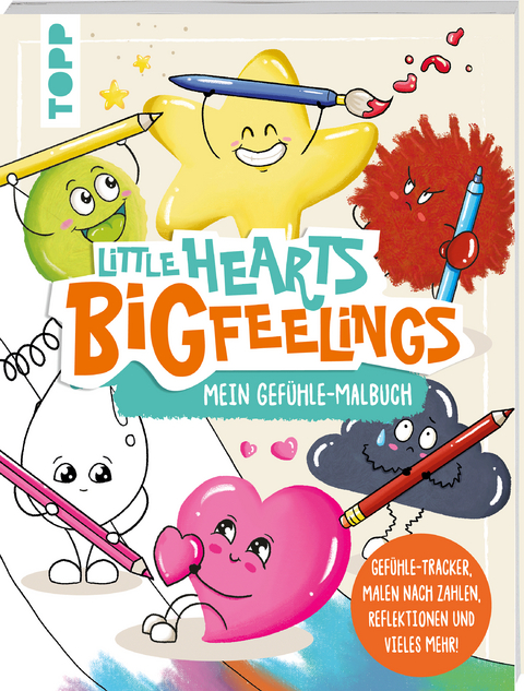 Little Hearts - Big Feelings - Mein Gefühle-Malbuch - Martina Helfrich