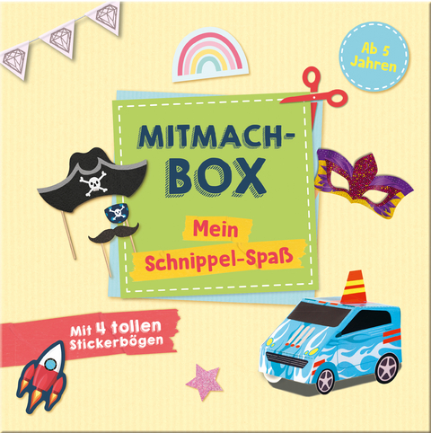 Mitmachbox - Mein Schnippel-Spa&szlig; mit 4 tollen Stickerb&ouml;gen