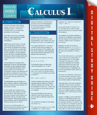 Calculus 1