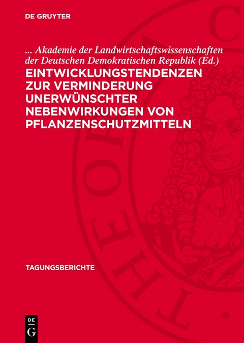 Eintwicklungstendenzen zur Verminderung unerw&uuml;nschter Nebenwirkungen von Pflanzenschutzmitteln - 