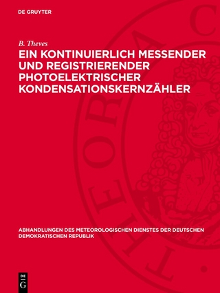Ein kontinuierlich messender und registrierender photoelektrischer Kondensationskernzähler