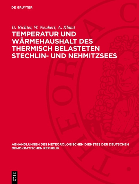 Temperatur und W&auml;rmehaushalt des thermisch belasteten Stechlin- und Nehmitzsees - D. Richter, W. Neubert, A. Kl&auml;mt