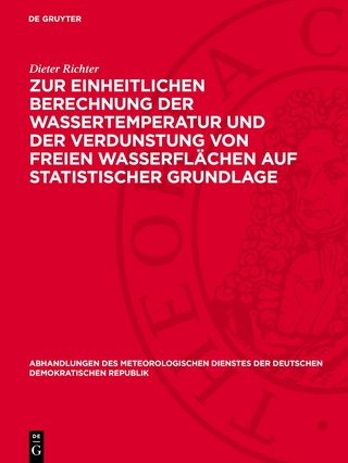 Zur einheitlichen Berechnung der Wassertemperatur und der Verdunstung von freien Wasserflächen auf statistischer Grundlage