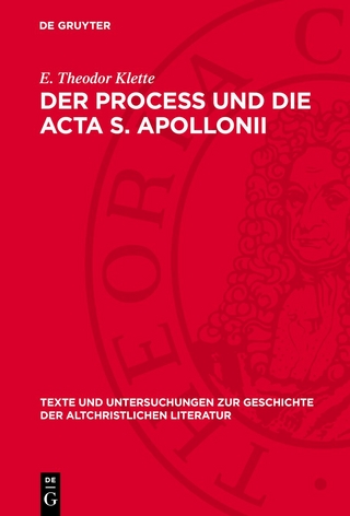 Der Process und die Acta S. Apollonii
