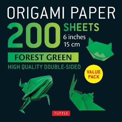 Origami Paper 200 sheets Forest Green 6"á - 