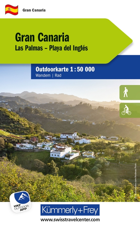 K&uuml;mmerly+Frey Outdoorkarte Gran Canaria 1:50.000