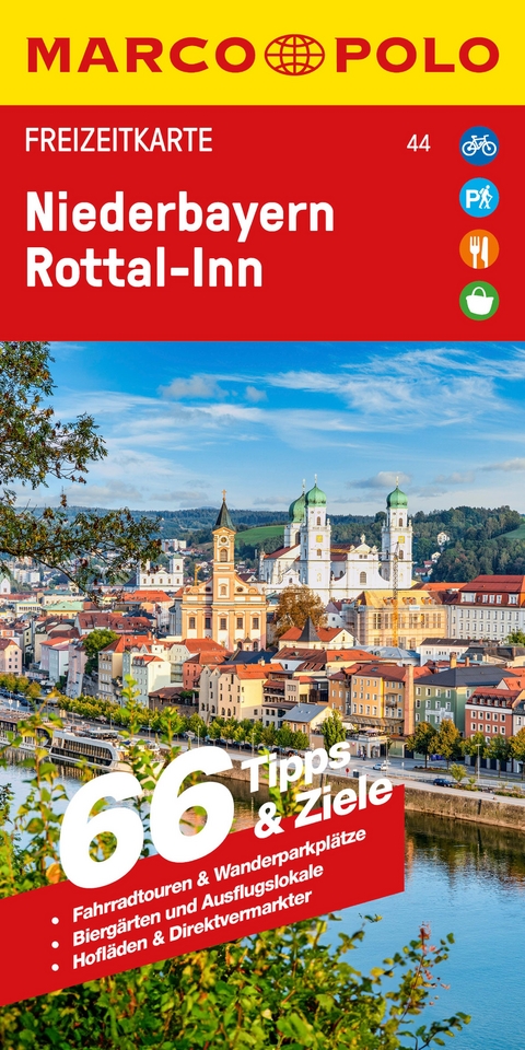 MARCO POLO Freizeitkarte 44 Niederbayern, Rottal-Inn 1:130.000