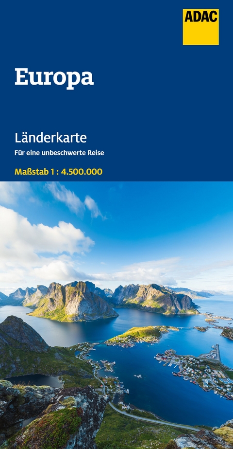 ADAC L&auml;nderkarte Europa 1:4,5 Mio.