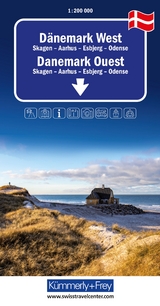 Kümmerly+Frey Regional-Strassenkarte Dänemark West 1:200.000