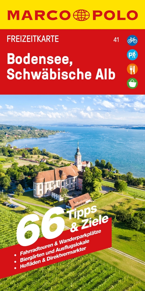 MARCO POLO Freizeitkarte 41 Bodensee, Schw&auml;bische Alb 1:100.000