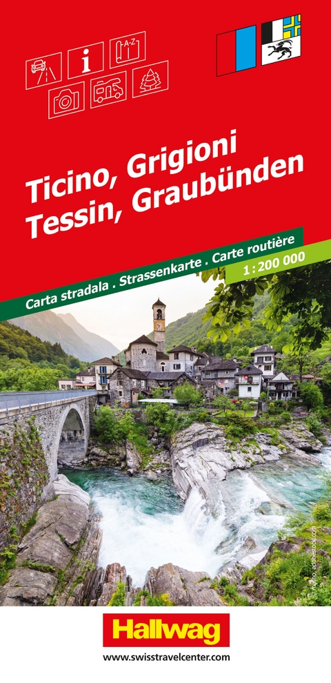 Tessin, Graub&uuml;nden 1:200.000