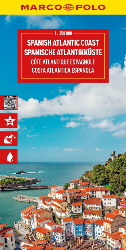MARCO POLO Reisekarte Spanische Atlantikk&uuml;ste 1:350.000