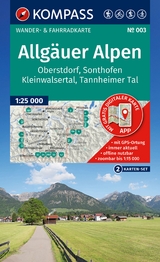KOMPASS Wanderkarten-Set 003 Allgäuer Alpen, Oberstdorf, Sonthofen, Kleinwalsertal, Tannheimer Tal (2 Karten) 1:25.000