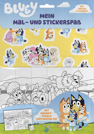 Bluey: Mein Mal- und Stickerspaß