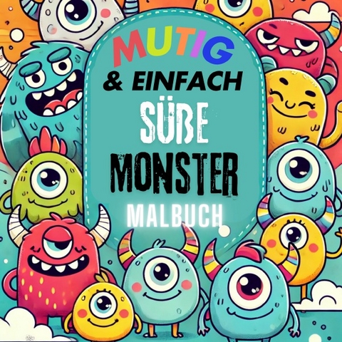 Niedliche Monster Malbuch - Adriana Saru