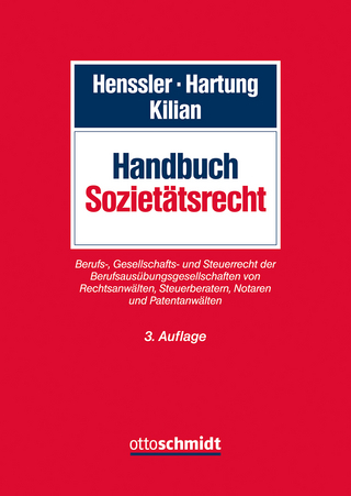 Handbuch Sozietätsrecht