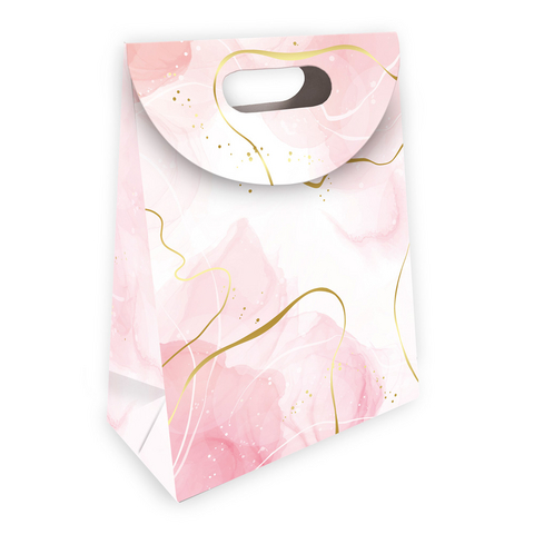 TR&Ouml;TSCH - Geschenktasche mit Verschluss medium Marble - 