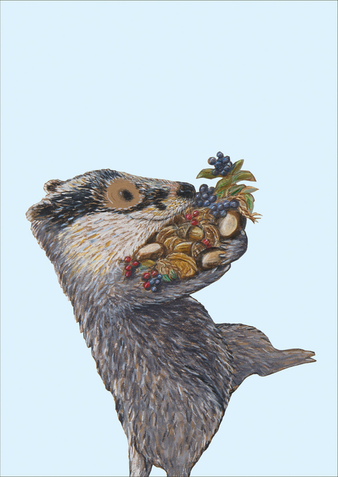 Festmahl Postkarte VE 1 = 10 - Kathrin Schärer