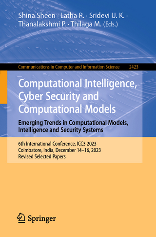 Computational Intelligence, Cyber Security and Computational Models. Emerging Trends in Computational Models, Intelligence and Security Systems