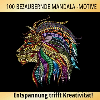 100 Tier-Mandalas - Malbuch für Erwachsene