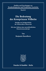 Die Bedeutung des Kronprinzen Wilhelm - Benjamin Hasselhorn