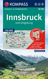 KOMPASS Wanderkarten-Set 290 Innsbruck und Umgebung (2 Karten) 1:50.000