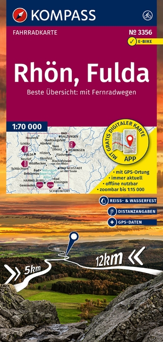 KOMPASS Fahrradkarte 3356 Rhön, Fulda 1:70.000