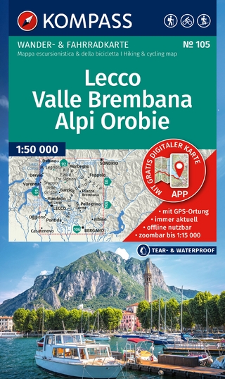 KOMPASS Wanderkarte 105 Lecco, Valle Brembana, Alpi Orobie 1:50.000