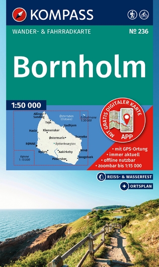 KOMPASS Wanderkarte 236 Bornholm 1:50.000